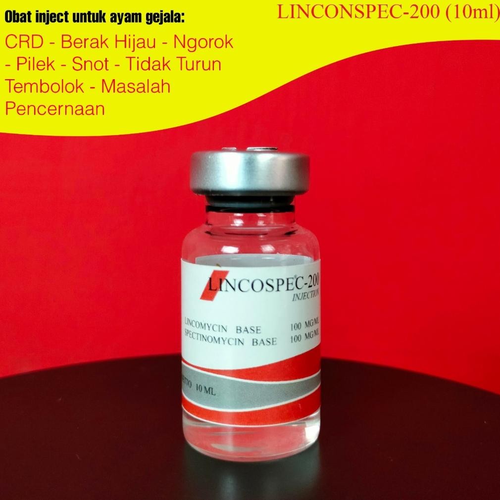 fth-56 Lincospec - 200  (repack) obat inject ayam flu snot Crd ngorok 5 & 10ml Termurah