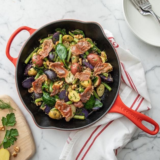 TERBARU Le Creuset Signature Skillet Frying Pan 24 cm Cast Iron