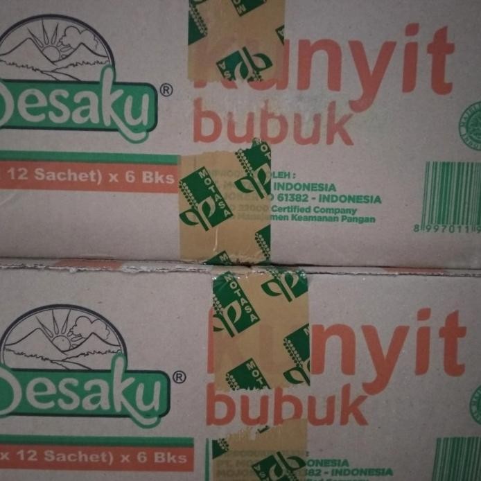

Bumbu Desaku Kunyit Bubuk 10 gr 1 Dus Karton isi 432 pcs (6 pak x 72) murah
