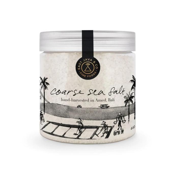 

east java & co coarse sea salt 400gr | garam kasar murah