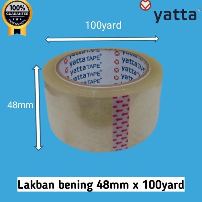 

Lakban Yatta Tape/Merah/Bening 100 Yard (Dust @ 72 Roll) murah