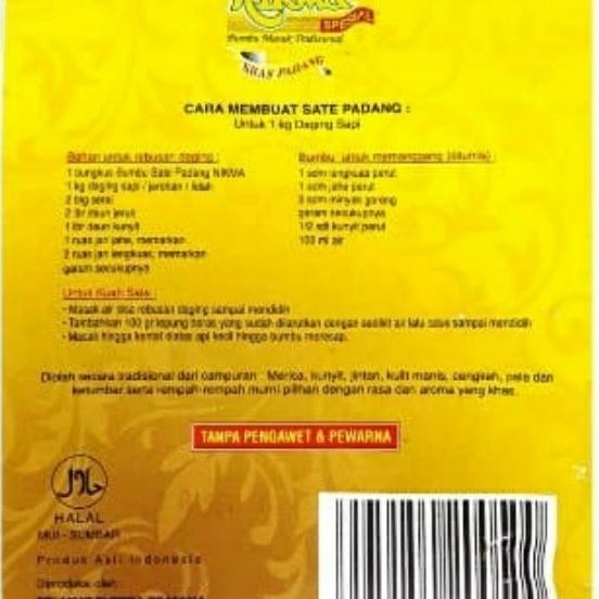 

Bumbu SATE PADANG Nikma 1000gram kemasan kecil 50 gram 1pack 20 bks murah
