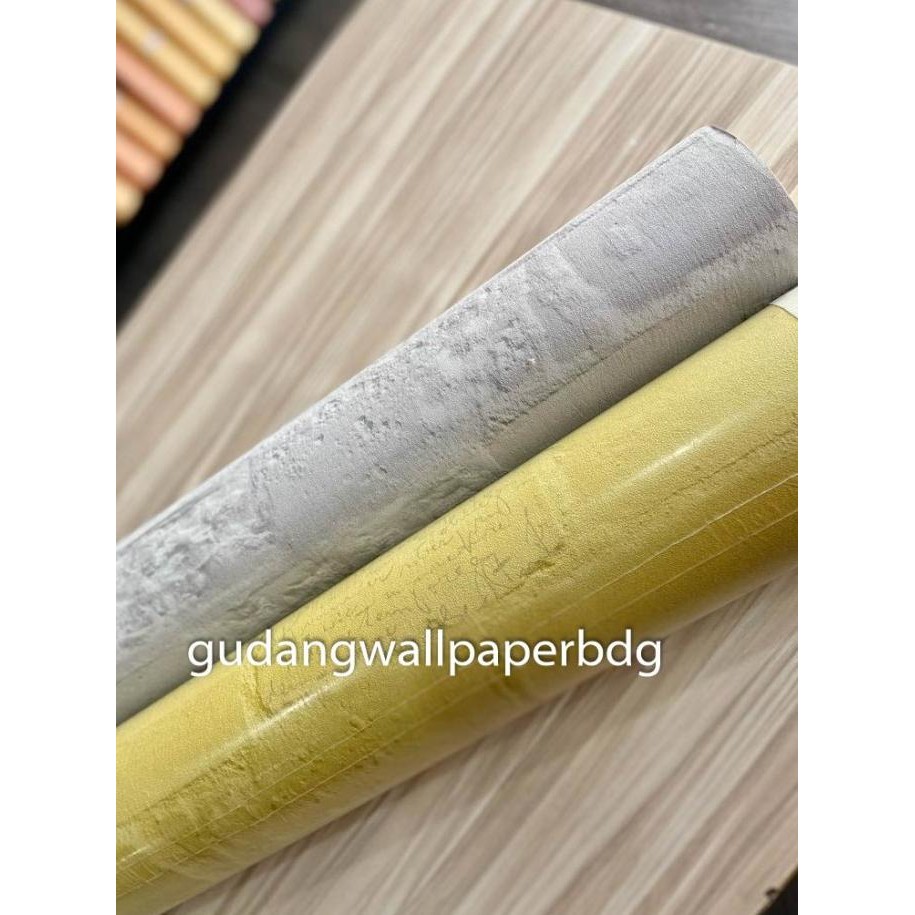 Terjangkau Wallpaper Vinyl Korea Bata Timbul 3D Natural Abu Hijau Ukuran 1M*15,5M