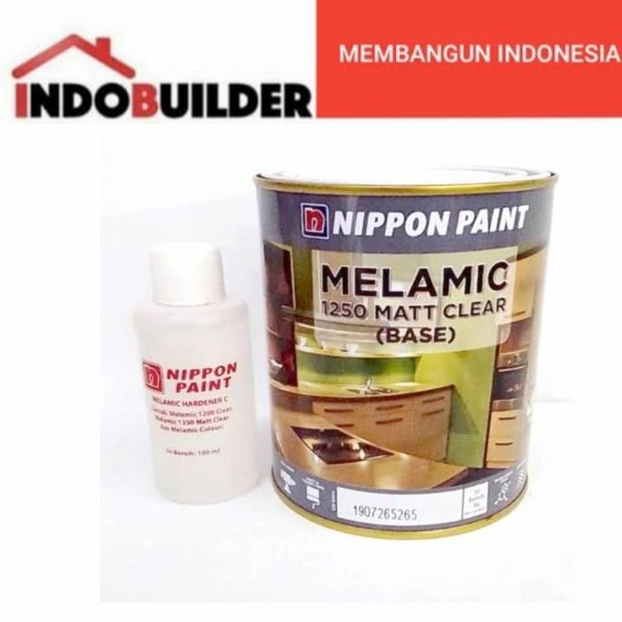 Miliki Nippon Paint Melamic 1250 Clear Matt Doff 1 Kg Vernis Kayu