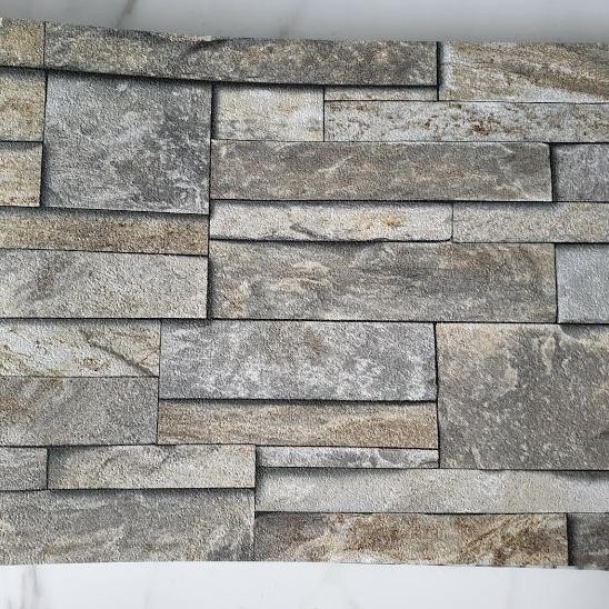 Spesial Wallpaper Dinding Murah Vinyl Rock Korea Timbul Batu Alam Dv-1493