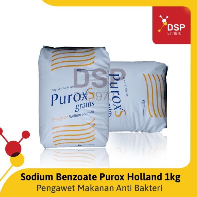 

Sodium Benzoate Purox, Ex Holland Food Grade Pengawet Makanan 1 Kg murah