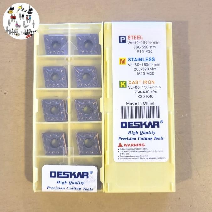 CNMG 120408 MA LF6018 DESKAR INSERT BUBUT CNMG 120408 MATA BUBUT CNMG 12 INSERT CNMG murah