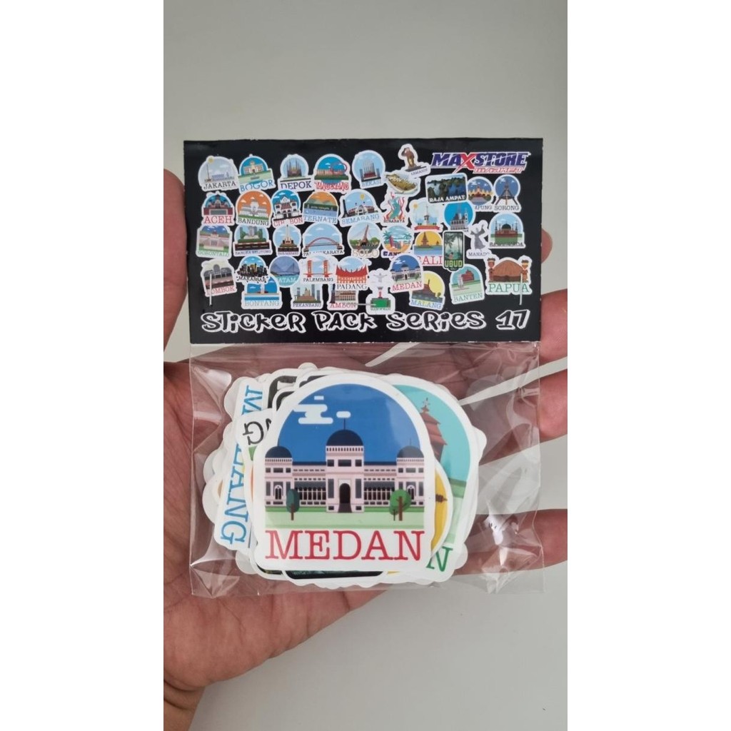 

sticker koper kota indonesia / luggage sticker / indonesia city sticker/ travel sticker pack / indonesia city sticker pack murah