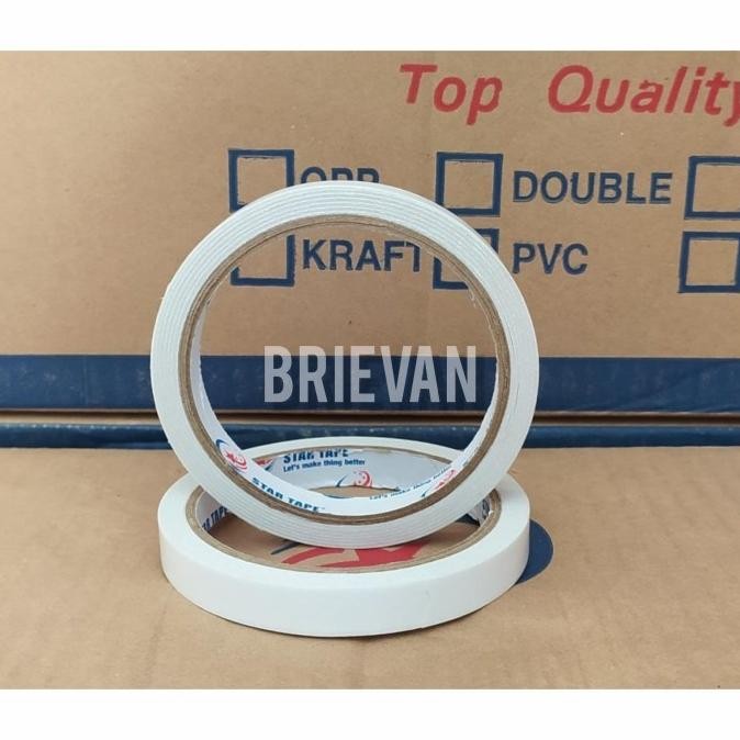 

Double Tape Kertas 12mm x 11m | Double Tape 0,5 inch murah