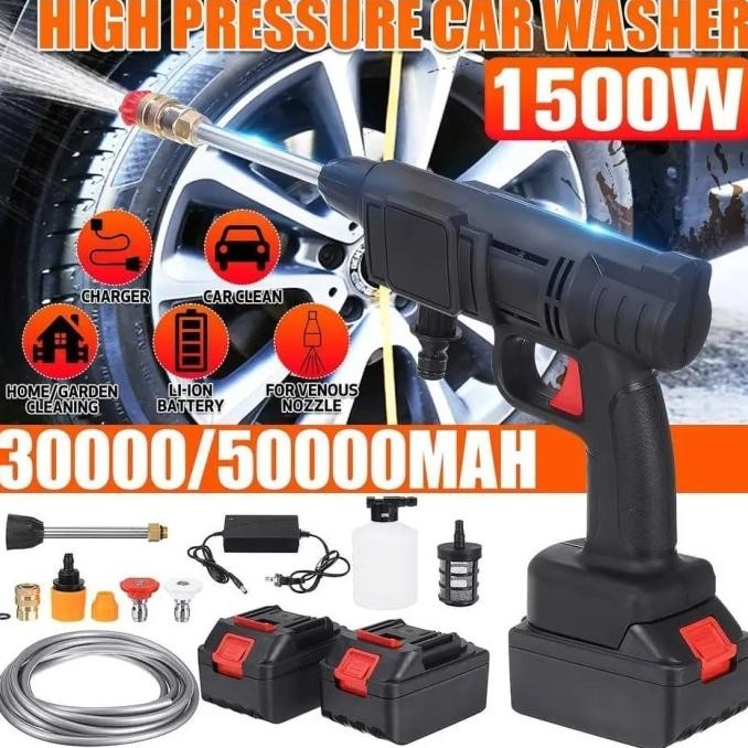 spray water jet cleaner cordless high pressure 48v alat cuci mobil