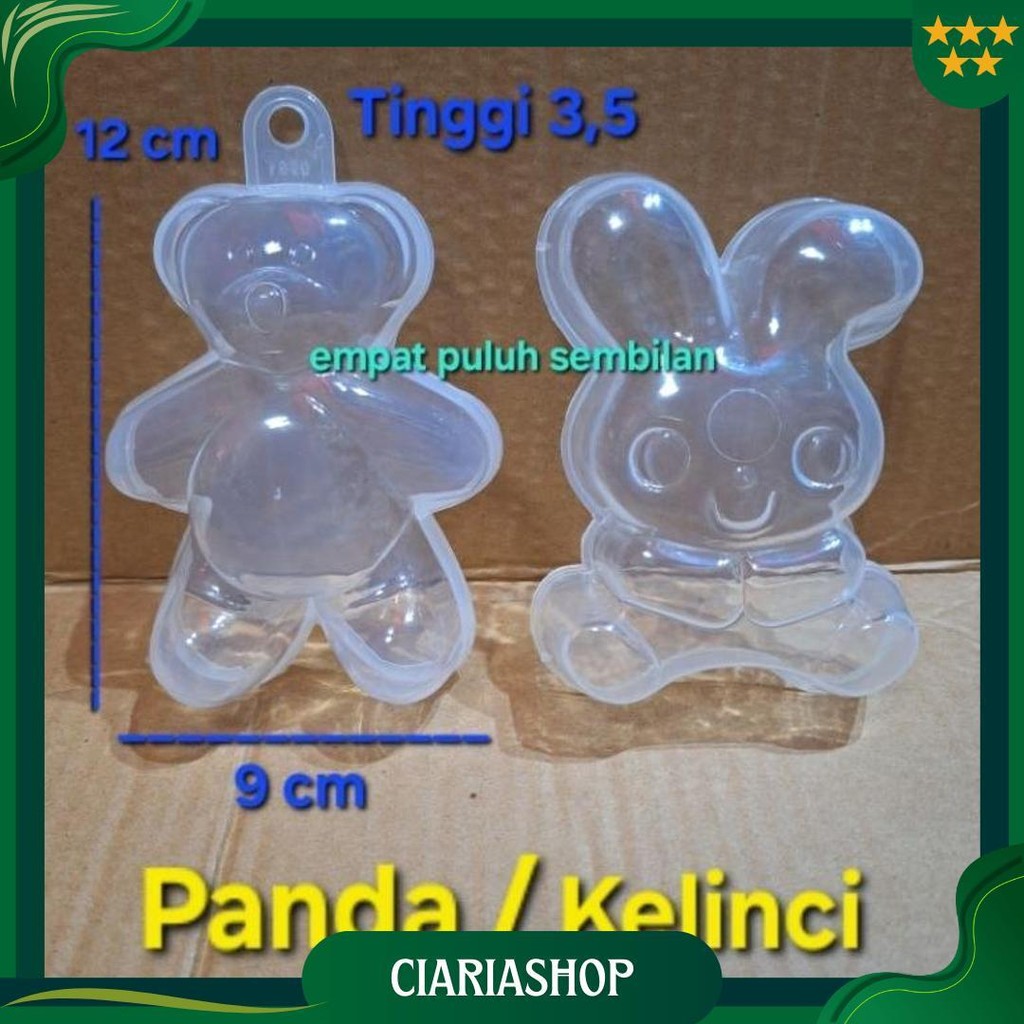 Cetakan Nasi Bento / Cetakan Puding Karakter / Cetakan Kelinci Marmuth / Cetakan Panda Kura Besar Pr