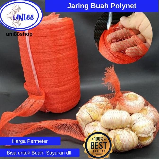 (Good) Jaring Buah Kelengkeng polynet Roll kantong Plastik Tomat Bawang Nilon