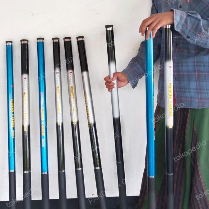 || FARISMAL / Joran Tegek Ikan Gabus Kaku Solid 10, 9, 8, 7 Meter, Tegek Bendera 12M ||~~~