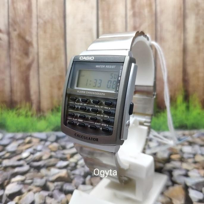 

Casio Calculator Kalkulator Jam Tangan Rantai Silver Ca-506-1 Original