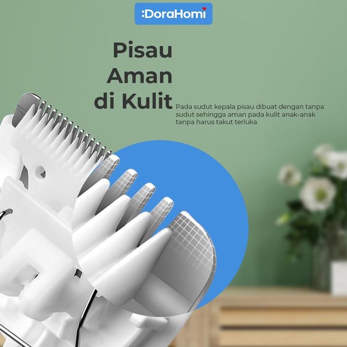 Murah Dorahomi Alat Cukur Rambut Portable Mesin Potong Jenggot Cas Baterai