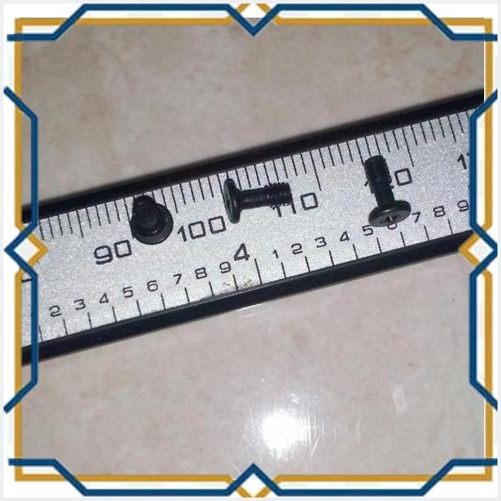 [bon] sekrup baut baud screw laptop universal m2.5x7 5x7 head 4.5mm