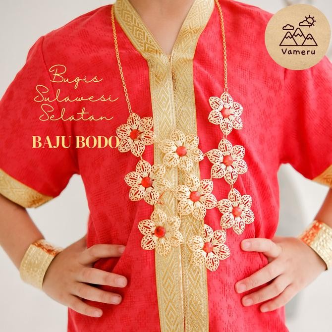 BAJU ADAT ANAK BUGIS BAJU BODO MAKASSAR PEREMPUAN