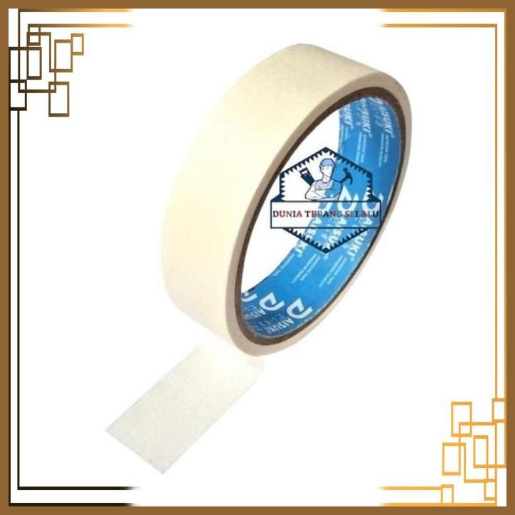 

[DTG] ISOLASI KERTAS 24 MM DAISUKI PUTIH - MASKING TAPE 1 IN GOLD TAPE SOLASI CAT LAKBAN KERTAS 1'' 1IN 24MM X 10YARD