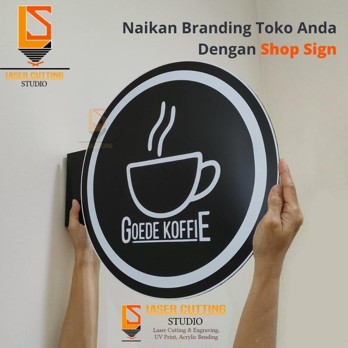 Papan Nama Toko | Sign Akrilik Custom Logo Toko