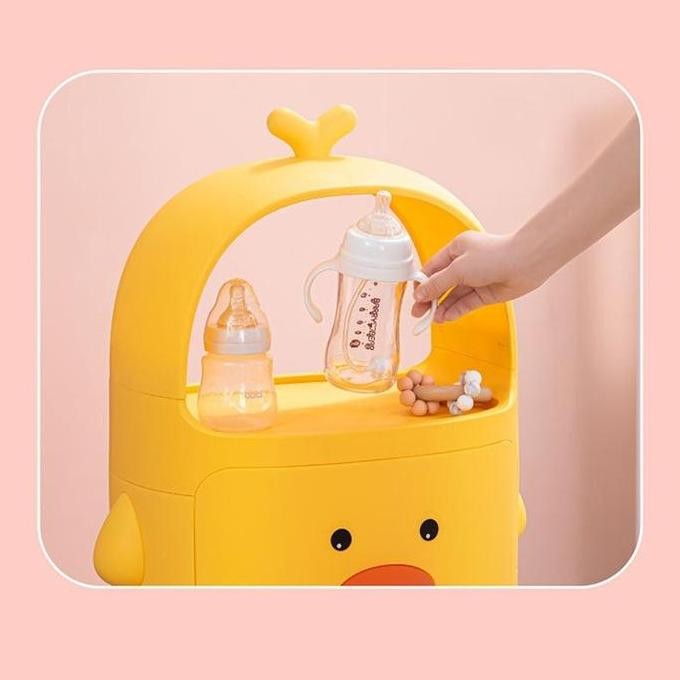 Promo Loker Lemari Plastik Duck Bebek Rak Serbaguna Rak Mainan Rak Baju Anak/Kabinet Laci Plastik/La