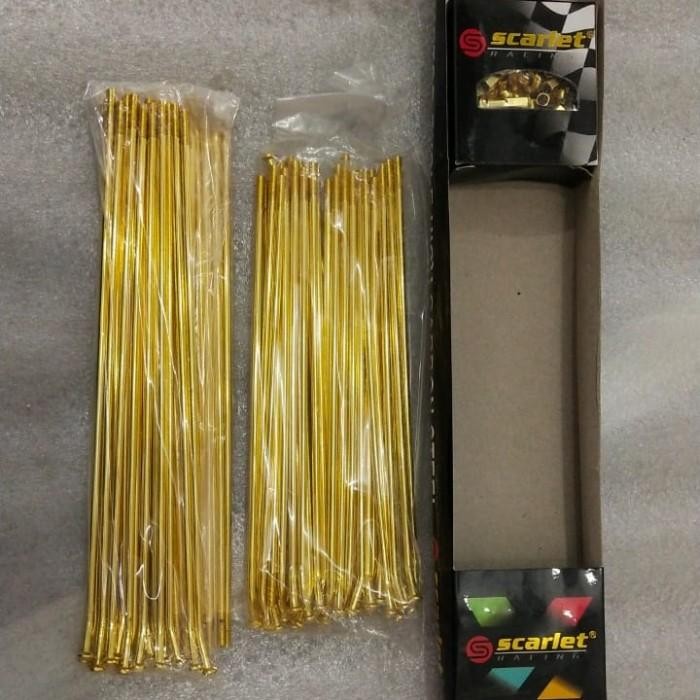 Jari Jari Ruji Klx 150 Ring 16/19 16 19 Gold Scarlet 1 Set Original Dan Terpercaya