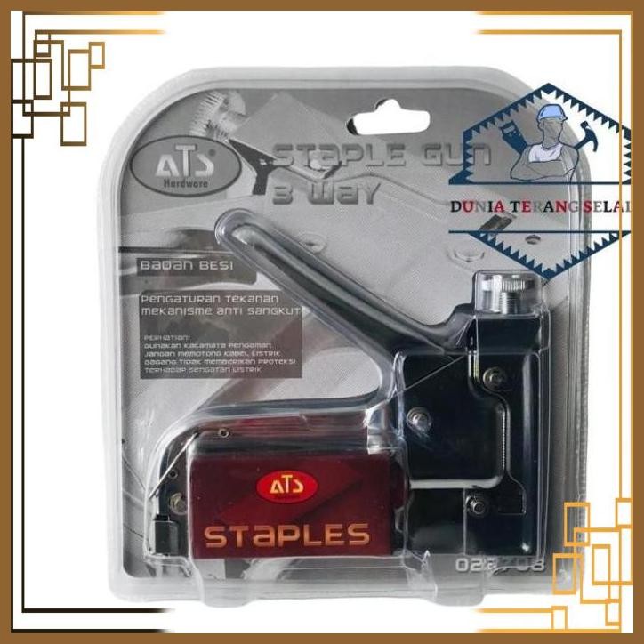 

[DTG] STAPLES GUN TACKER ATS 3 WAY 4-14MM / TEMBAKAN STAPLES