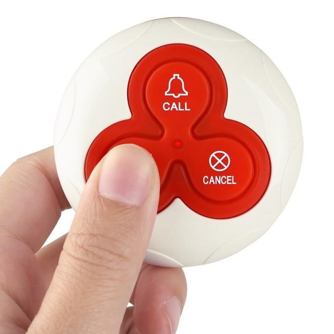 

Sale Sistem Panggilan Nirkabel Rtkii4 Untuk Restoran Termasuk 1 Penerima Layar Dan 5 Tombol Panggilan Wireless Calling System For Restaurant Offices, Factories, Warehouses, Nursing Homes, Food Courts, Bars, Cafes, Clubs