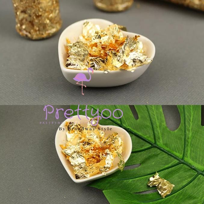 

Edible Gold Leaf / GOLD SHEET LEAF PAPER Dapat dimakan Food Grade murah