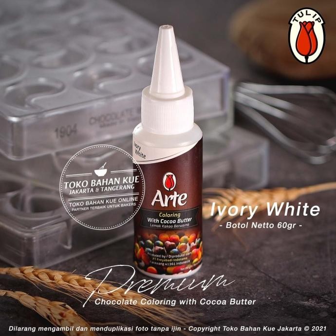 

Tulip ARTE WHITE Chocolate Coloring Cocoa Butter Pewarna Cokelat Putih murah