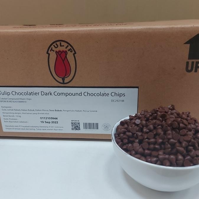 

coklat chip tulip 500 gram kemasan polos murah