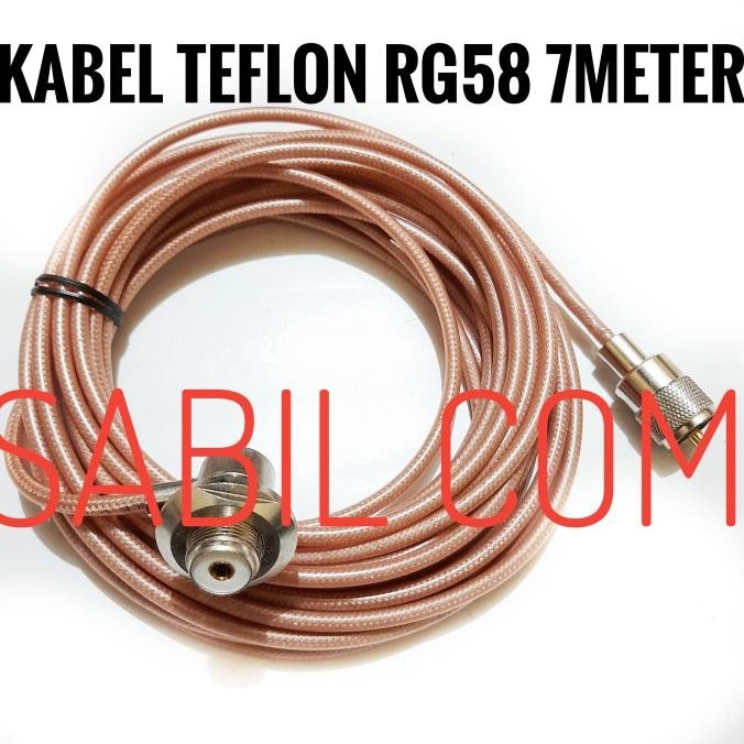 Promo Kabel Teflon Rg58 7 Meter Kabel Antena Radio Rig Rg58 Teplon 7M Murah