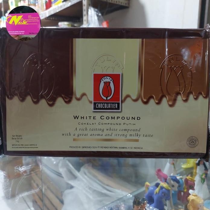 

tulip white chocolate compound 1 kg khusus grab dan gojek murah