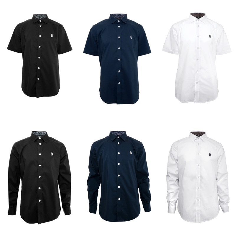 [baca deskripsi‼️] BUTTONSCARVES SIGNATURE MEN POPLIN SHIRT LONG SLEEVE SHORT SLEEVE KEMEJA PRIA BUT