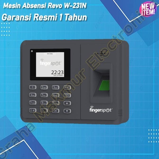 

Grosir Mesin Absensi Fingerspot Revo W 231N Fingerprint Jari Wireless