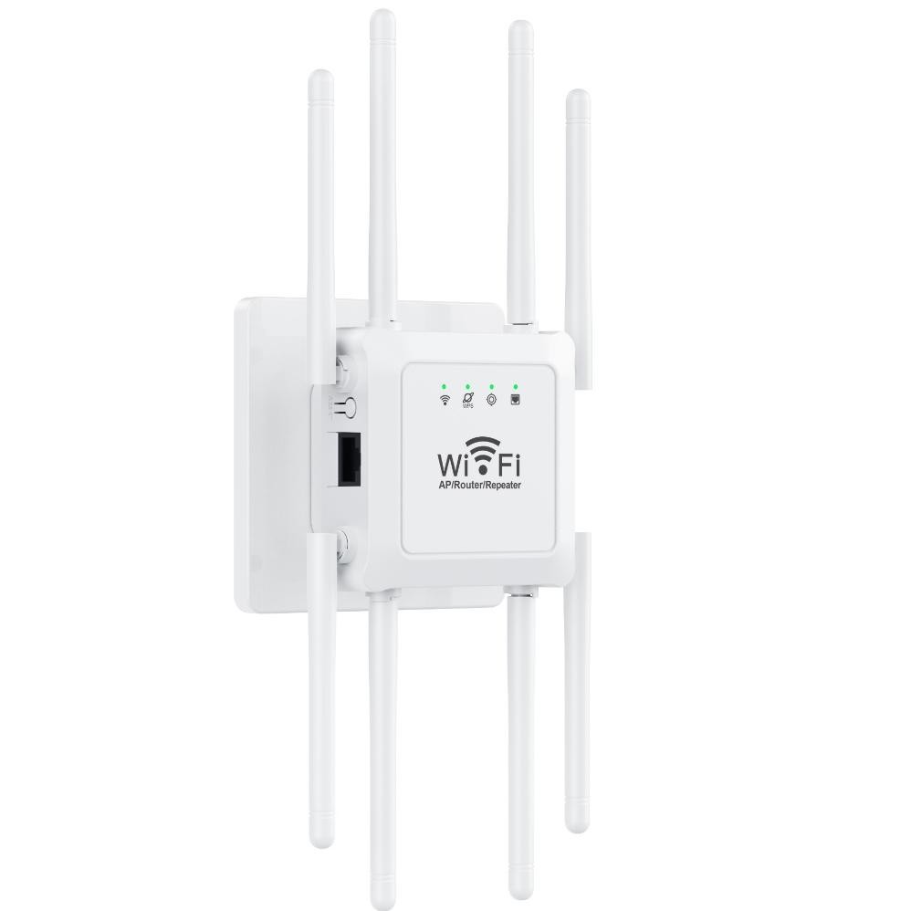 Relay Wifi Sinyal Router Tanpa Kabel Amplifier Frekuensi 300M Tingkat 2.4G 8 Ekstensi Antena