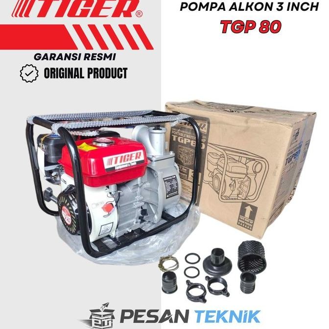 Pompa Air Sawah Irigasi 3 INCH Water Pump Pompa Air Alkon TIGER TGP80