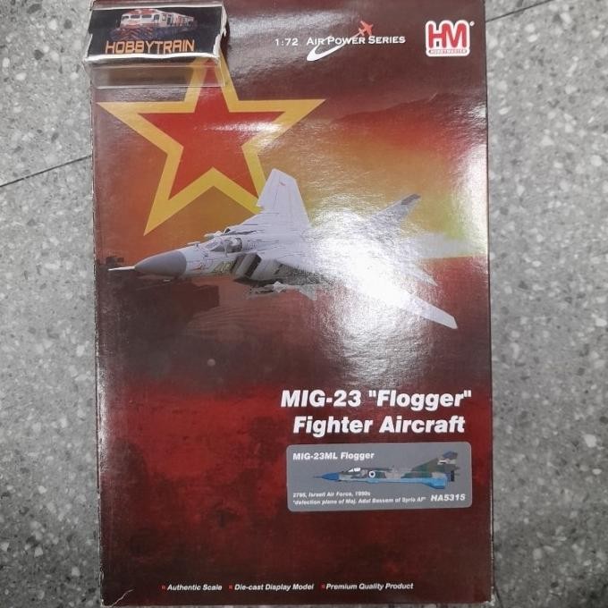 diecast pesawat Hobby Master 1:72 HA5315 MIG-23ML Flogger, 2786, Israeli Air Force, 1990s " Defectio