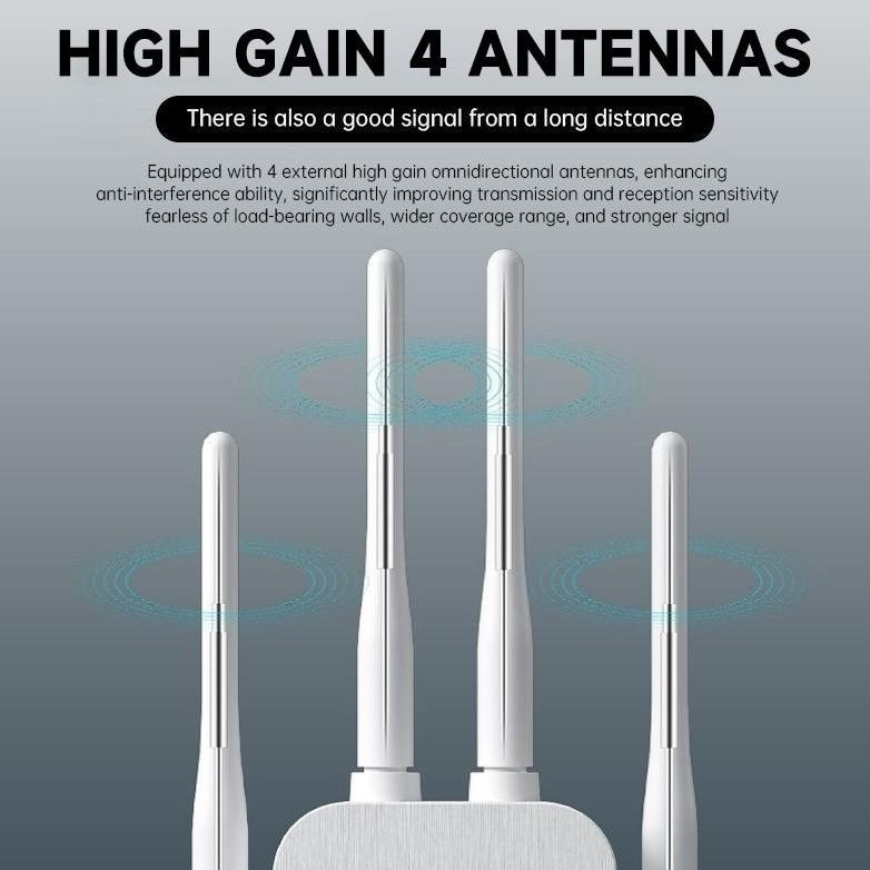 Wifi Repeater 4Tx 300M Wifi Wireless Range Extender Router Wifi Extender Penguat Wifi Sinya Repeater