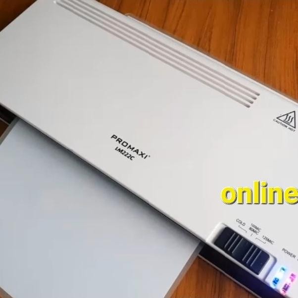 

Grosir Promaxi Lm 222C Super Slim A4 & F4 Mesin Laminating Hot Cold Laminator
