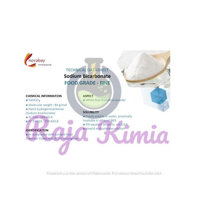 

Sodium Bicarbonate / Soda Kue / Baking Soda/ Novabay - 1 Bag (25 Kg) murah