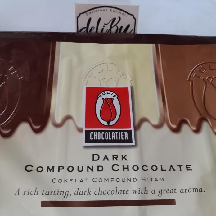 

Tulip dark chocolate compund 1kg/ Tulip dark cokelat compound 1kg murah
