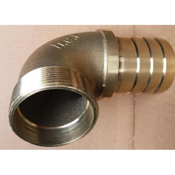 NEPEL ELBOW SELANG L KUNINGAN UKURAN 1 inch