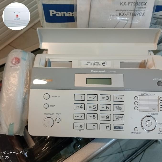 

Sale Mesin Fax Panasonic Kx-Ft983Cx Warna Putih
