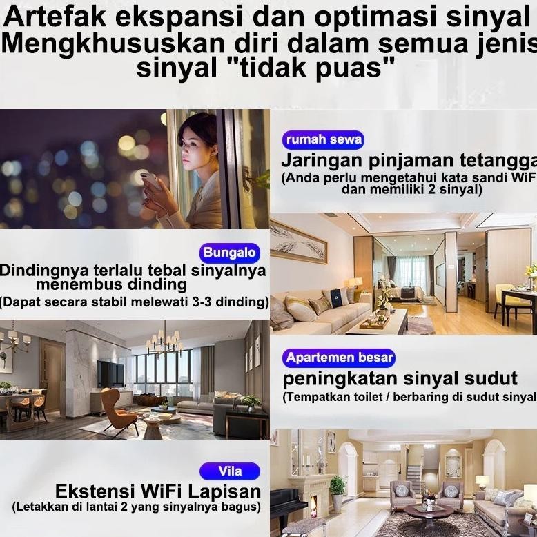 Wifi Wireless Extender Sinyal 8 Antena Extender Wifi 300Mbps 2.4G Dan 5G Sinyal Wifi Memperluas Wire