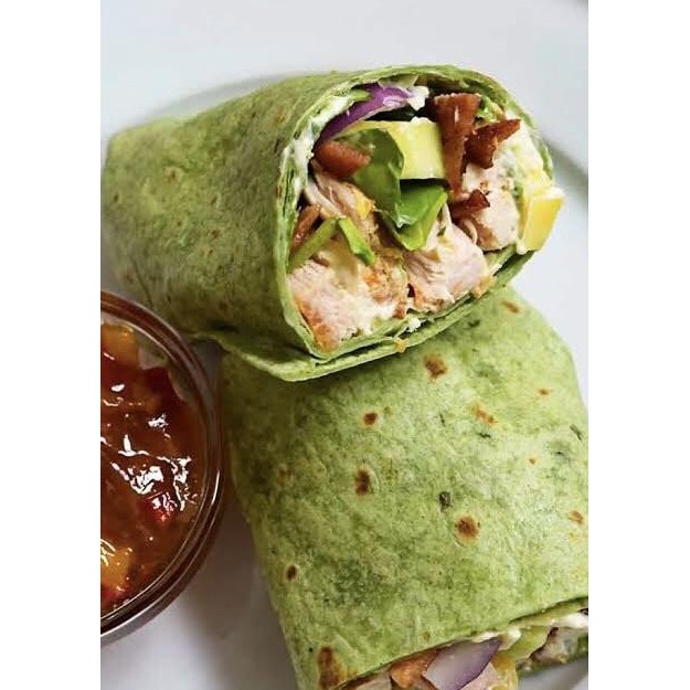 

QUESADILLA / KEBAB WRAP - CILANTRO FLOUR TORTILLA (20 CM) Green FROZEN murah
