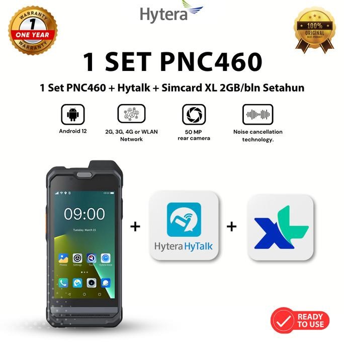 Promo Hytera Pnc460 (1 Set) Siap Pakai Include Id Hytalk Dan Simcard Xl 2Gb/Bln Setahun