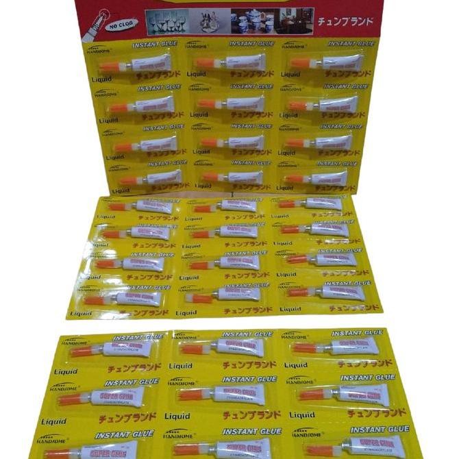 

Promo (Paket usaha) lem power glue 3 lembar / 36pcs COD