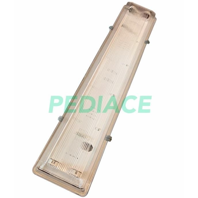 Kap Lampu Neon Panjang TL T8 2x36 Watt atau 2x40 Watt Waterproof IP65
