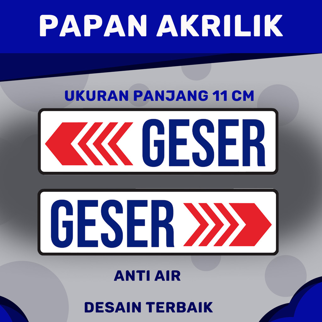 sign geser kiri geser kanan