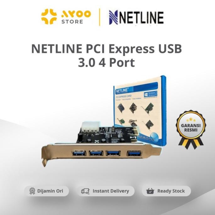 Netline Pci Express Usb 3.0 4 Port [Pcie Usb 4 Port] Co